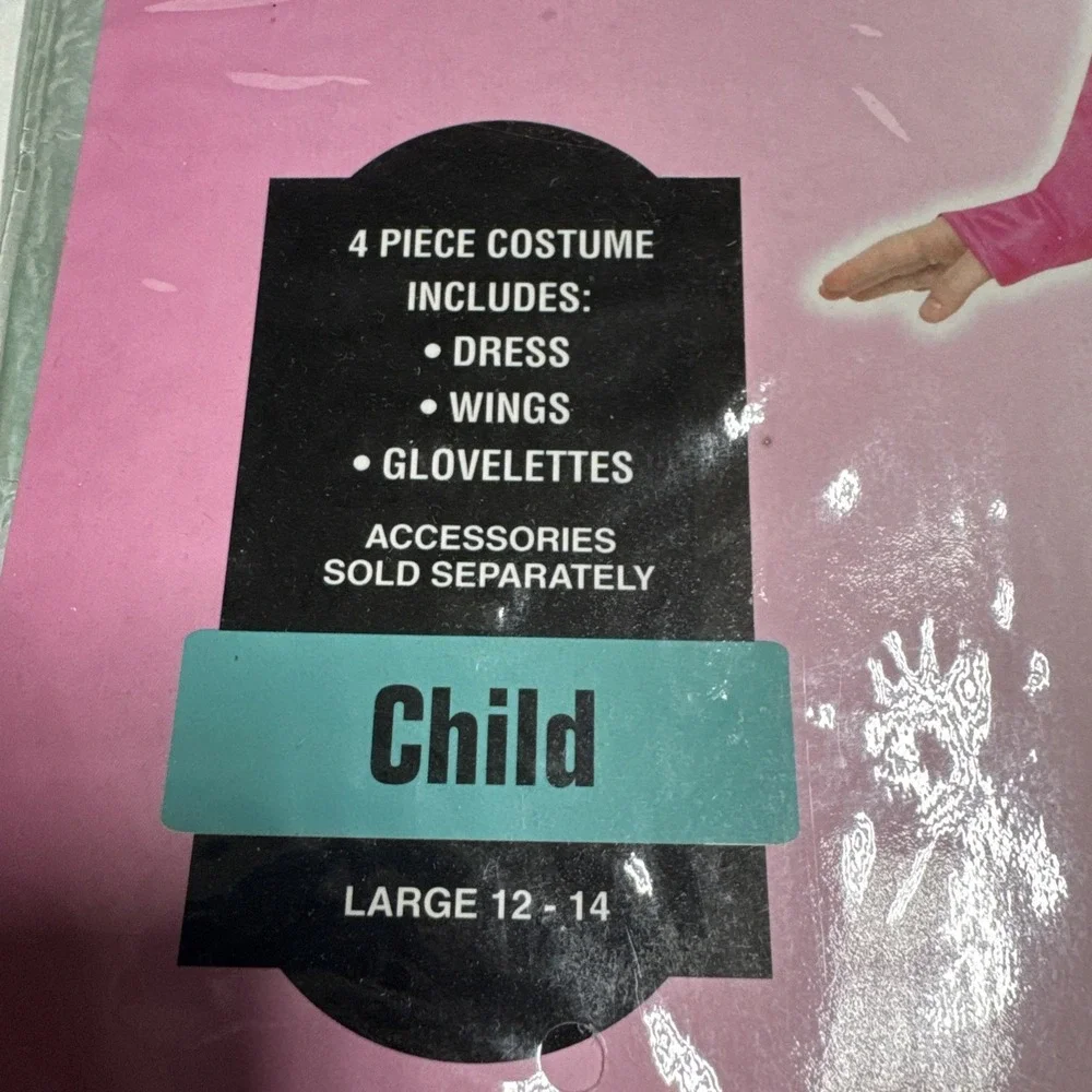 Watermelon Fairy Halloween Costume NWT Child Large 12-14 4 Piece Costume Set